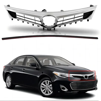 For 2013 2014 2015 Toyota Avalon Front Bumper Upper Grille Grill W/Chrome Trim - Image 1 of 4