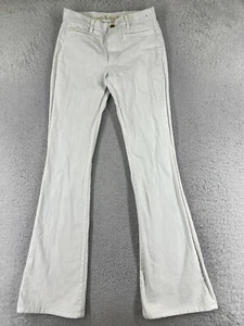 MiH Pants Womens 27 White The Marrakesh Kick Flare Mid Rise Cotton Blend 25x33 - Picture 1 of 16
