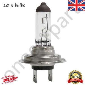 10 Bosch Halogen Headlight Bulbs 12V H7 55W For Peugeot 206 207 208 1998 on - Picture 1 of 3