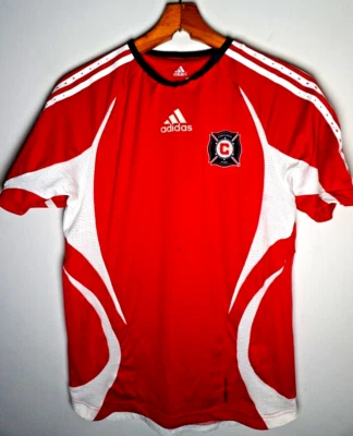 Adidas Chicago Fire FC Soccer Jersey Shirt Small Mens Red MLSE - Image 1 of 4