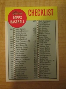 2012 Topps Heritage Baseball Checklist #C5 - Picture 1 of 2