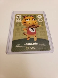 ¡SUPER VENTA! Tarjeta amiibo Leonardo # 022 Animal Crossing Serie 1 ¡AUTÉNTICA COMO NUEVA! - Imagen 1 de 1