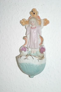Recipiente de agua bendita ángel arte popular - Imagen 1 de 4
