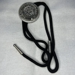 BSA 75th Ann. Corbata Bolo Scout Mundial con cuerda negra y puntas plateadas BT-164 - Imagen 1 de 6