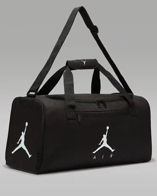 Nike Air Jordan Black Training Logo Duffel Gym Bag Shoe Pocket SM0744 023 NWT - Image 1 of 4