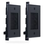 1 Gang Brush Wall Plate Black Built-in Low Voltage Mounting Bracket for Audio...