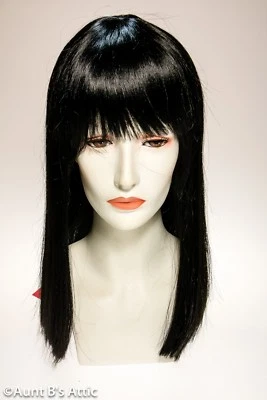 Cleopatra Style Wig Dxl Black Synthetic Hair Character Costume Wig With Bangs - Image 1 of 2