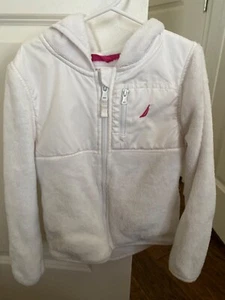 Nautica kids unisex fleece jacket size 6x in white pre-owned good condition - Picture 1 of 1