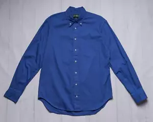 Camisa Oxford Gitman Vintage $195 Azul Overdye Cuello Botones Algodón S - Imagen 1 de 6