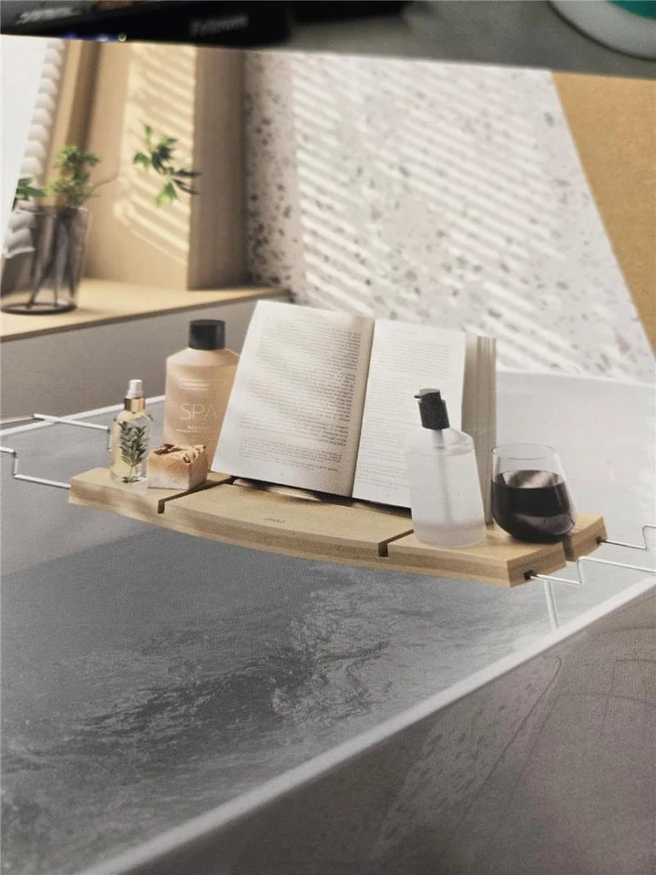Umbra Bamboo Bathtub Caddy Natural