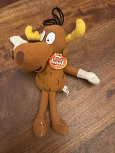 Bullwinkle Moose Beanbag Beanie Plush Stuffed - Picture 1 of 5