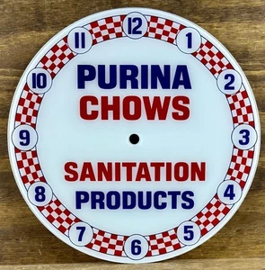 14-3/8" Purina Chows rundes Ersatz Zifferblatt für Pam Uhr KOSTENLOSER VERSAND - Bild 1 von 1