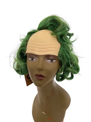 Joker Payaso Terroroso Nuevo con Etiquetas Disfraz Unisex Pelo Verde Peluca Cabeza Calva Halloween Foto 1 de 4