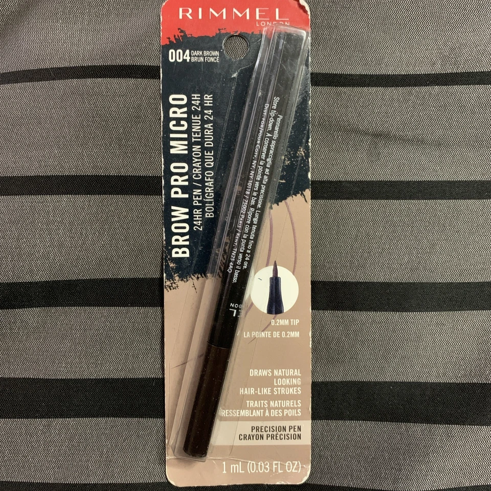 Brow Pro Micro 24hr Stroke Pen 004 Dark Brown 0.31 Ounce Eyebrow Pencil