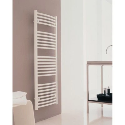 Sèche-Serviettes Eau Chaude 346W ALTERNA Cala Ondéo Vertical Mural Blanc - 1769 - Photo 1/2