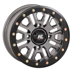 High Lifter by STI HL23 Beadlock 14x7 ATV/UTV Wheel - Gunmetal Grey (4/156) 5+2 - Picture 1 of 1
