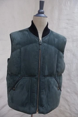 TOM FORD Leather Suede Vest Goose Down Filling Jacket US 44 EU 54 $5K - Image 1 of 4