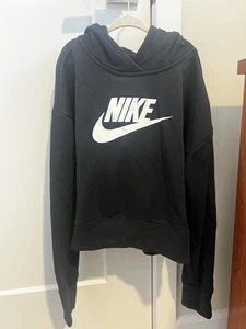 NWT Kids Nike Black Sweatershirt Hoodie Large - Picture 1 of 7
