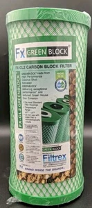 Filtrex FXB10CL2 Greenblock Coconut Shell Activated Carbon Water Filter 10"x4.5" - Picture 1 of 1