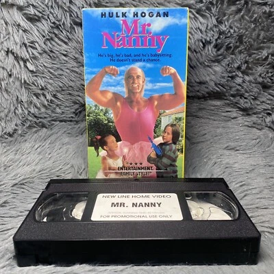 Mr. Nanny VHS 1993 Hulk Hogan Promotional Promo Screener Copy Rare Movie Film - Image 1 of 4