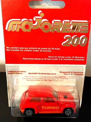 1980 Vintage 1/60 Majorette 200 series #255 Renault Turbo R5 Red  1/64 NEW - Image 1 of 4