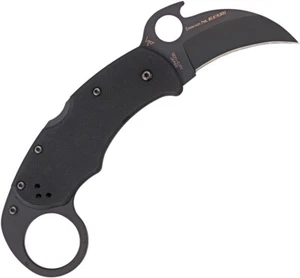Spyderco Karahawk Lockback Black Handle Karambit Folding Blade Knife 170GBBKP - Picture 1 of 1