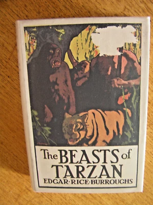 1950: THE BEASTS OF  TARZAN. RICE BUROUGHS. REPRINT. JACKET. VG/G. - Image 1 of 4