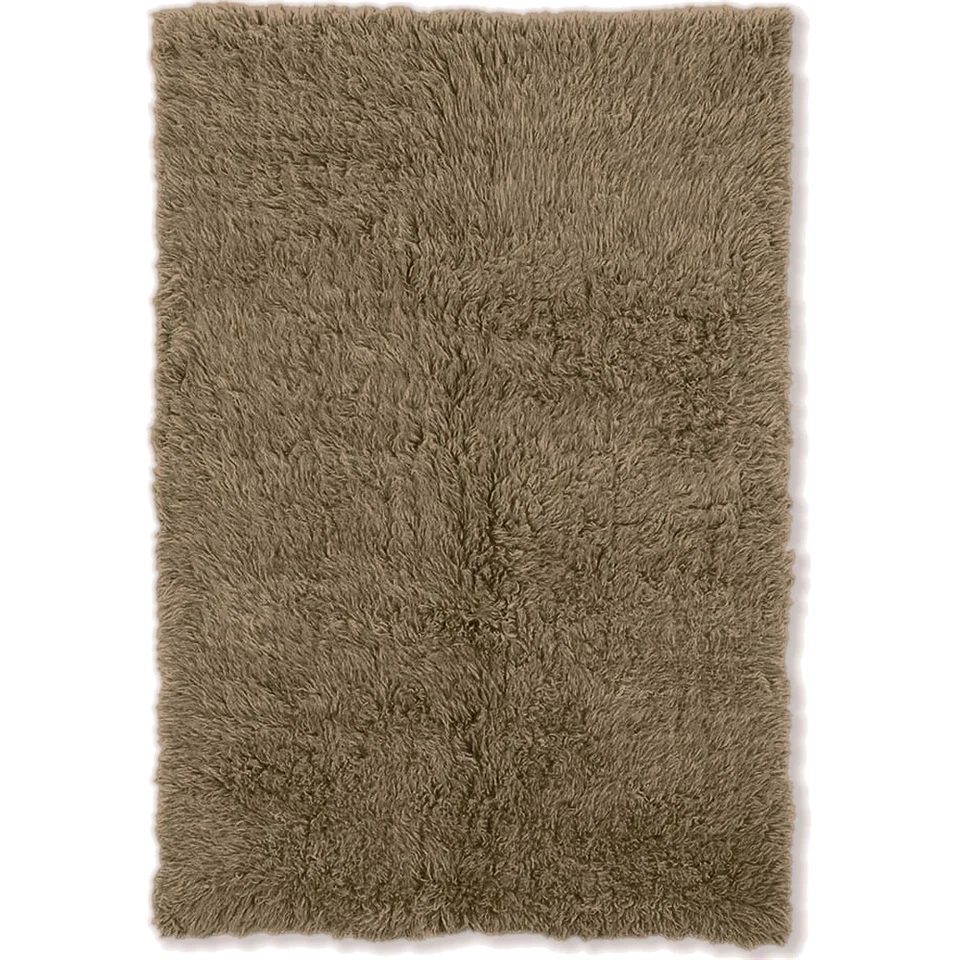New Flokati 1400gram Mushroom 3.6x5.6, Rug - Image 1 of 1