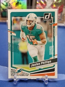 2023 Donruss Jaelan Phillips and Cedrick Wilson Jr Dolphins - Bild 1 von 4