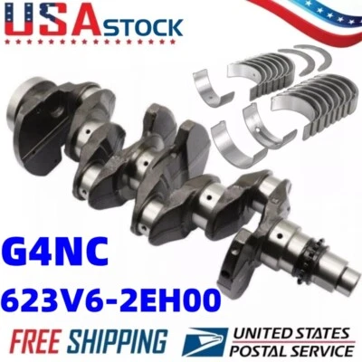 Cigüeñal para Hyundai Kia Soul 2,0 L 2012-19 con kit de cojinete principal y varilla 623V6-2EH00 Foto 1 de 4