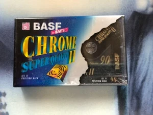 K7 CASSETTE AUDIO VIERGE BASF CHROME 90mn IEC II POSITION HIGH rare vintage tape - Photo 1/4