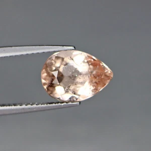 Morganite Naturale 2,75 Cts Pera Rosa Pesca Brasile, Solo Non Riscaldata - Foto 1 di 5