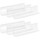 Set of 20 L-Shaped Clear Plastic Dividers for Store Shelves