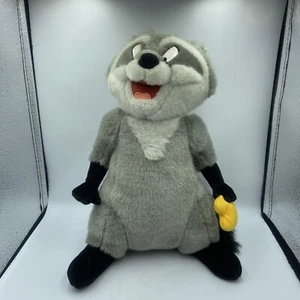 Meeko Walt Disney World Pocahontas Jointed Plush Raccoon w/ Snack Disneyland - Picture 1 of 8