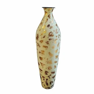 Metallic Large Floor Vase Gold Finish - Picture 1 of 3