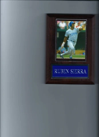 RUBEN SIERRA PLAQUE BASEBALL TEXAS RANGERS MLB Cover