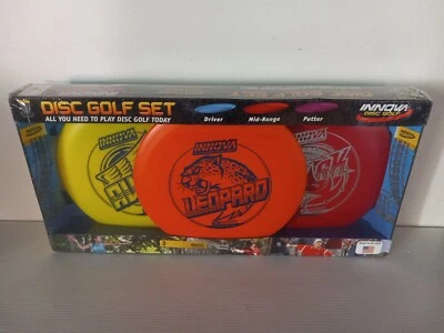 Innova Disc Golf Starter Set 3 Pack Driver- Orange Mid- Red Putt- Yellow New - Image 1 of 4