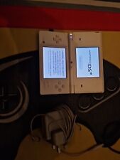 Nintendo DSI White Handheld Gaming System Console & Charger With 1 Game READ