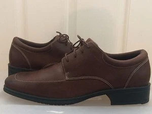 Men's Size 9 Med. Dress Shoes By Rockport Formal Oxford Mubleno Brown Leather - Picture 1 of 11