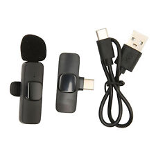 USB C Wireless Lavalier Mic Plug Play Automatic Pairing Type C Mini Lapel Mi CMM