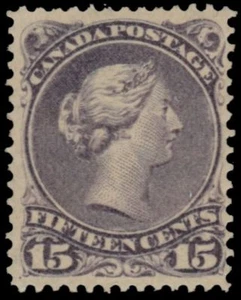 CANADA 29v - Queen Victoria "Large Queen" Bothwell Paper (pa65189) $4000 - Picture 1 of 1