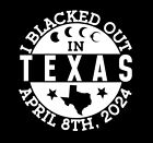 T-shirt noirci au Texas 2024 éclipse solaire totale 8 avril Amérique du Nord