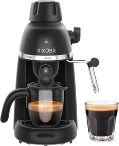 Espresso Coffee Machine Cappuccino Latte Maker 3.5 Bar 1-4 Cup & Steam Wand - Picture 1 of 7