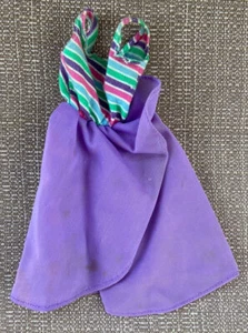 1985 Barbie Fashion Fun Striped / Purple Dress Mattel 2088 - Picture 1 of 5