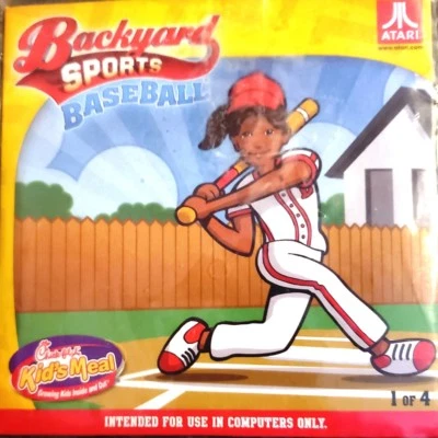Videojuego de béisbol deportivo de patio trasero CD-ROM Atari PC  Foto 1 de 3