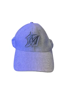 MLB Miami Marlins Grey Hat Cap Adjustable New Baseball Cap Mens Womens Unisex - Picture 1 of 3