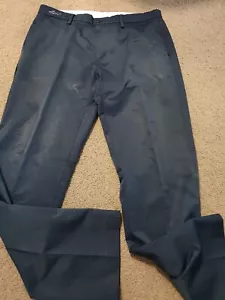 Greg Norman Navy Golf Mens Trouser Pants Classic Size 34 Exc Condition - Picture 1 of 6