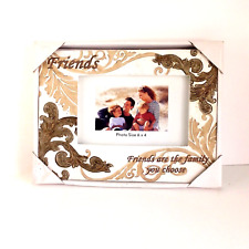 Friends stone Look Picture Frame Free Standing Rear Loading W/ Box4x6 C16-1736