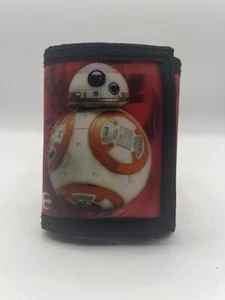 RZ-DZ Star Wars 3D Tri Fold Touch Fasten Wallet Red Black Trim - Picture 1 of 4