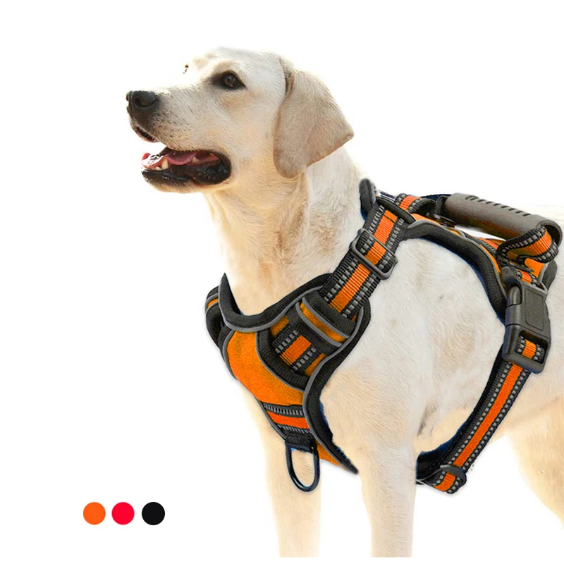 Adjustable Dog Harness Vest Reflective Leash for Medium Large Dogs - Image 1 of 4